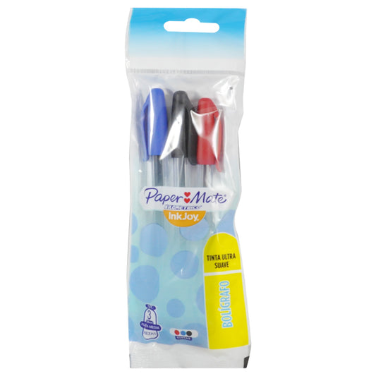PLUMA KILOMETRICO COLORES SURTIDOS 3 PZ NEWELL BEROL MNK