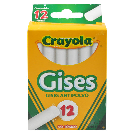 GIS COMPRIMIDO BLANCO 12 PZ CRAYOLA