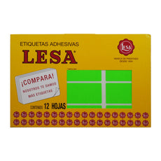 ETIQUETA NO CONTINUA #24 VERDE LESA