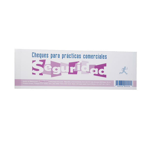 BLOCK CHEQUE PRACTICAS 25 HJ Q1 MAYCO