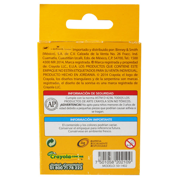 GIS COMPRIMIDO BLANCO 12 PZ CRAYOLA