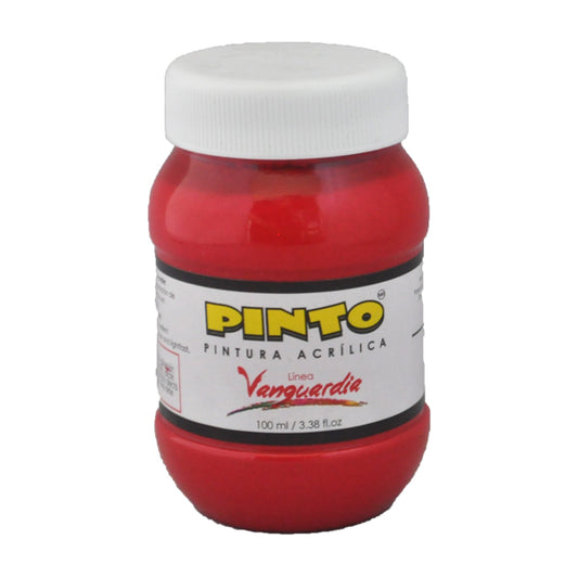 PINTURA ACRILICA 100 ML ROJO NAVIDAD 724  PINTO DISTRUIDORA