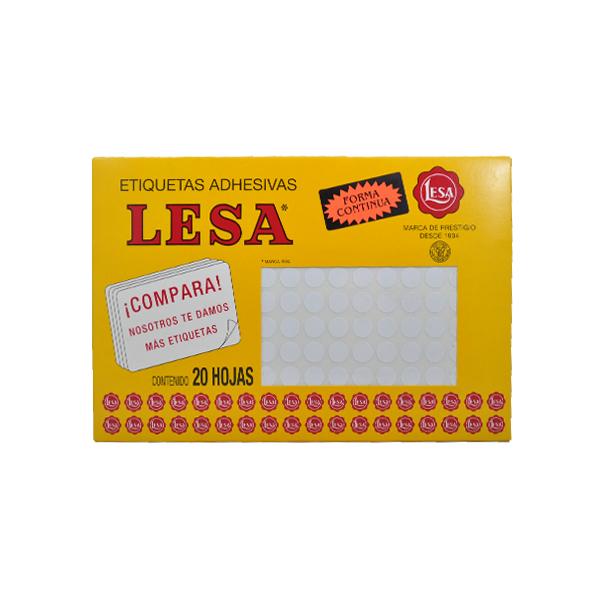 ETIQUETA CONTINUA #10 BLANCO LESA