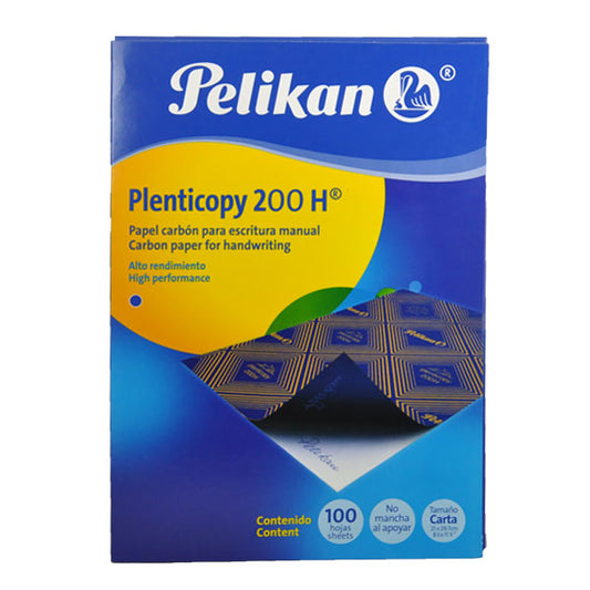 PAPEL CARBON CARTA AZUL 200H 100 HJ  PELIKAN