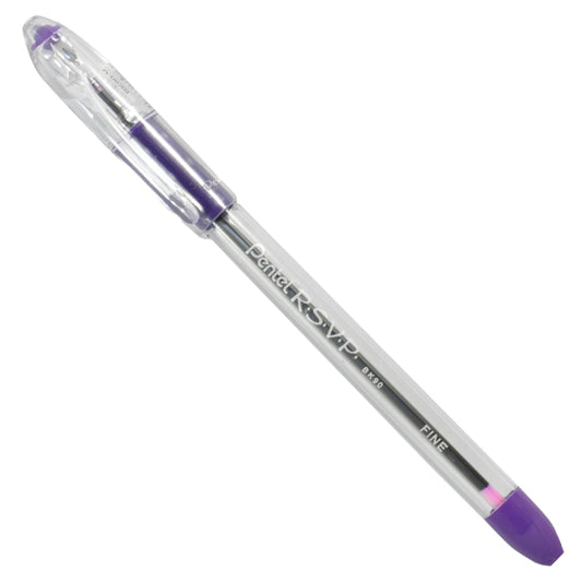 PLUMA RVSP FINO MORADO PENTEL