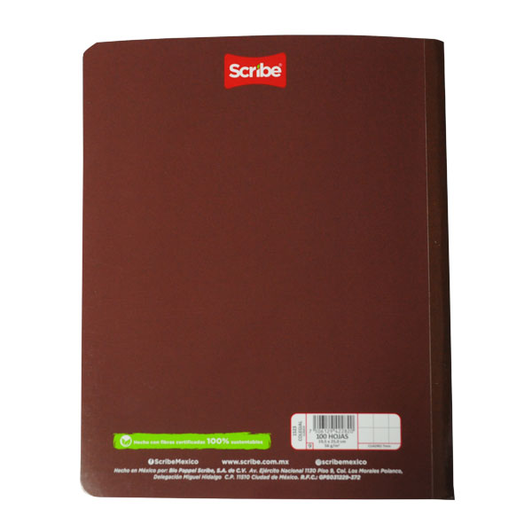 CUADERNO COSIDO COLEGIAL CLASICO 100 HJ C7 SCRIBE MNK