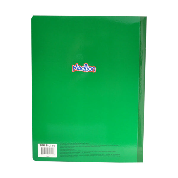 CUADERNO COLLEGE COSIDO MADISON 100 HJ RAYA NORMA MNK