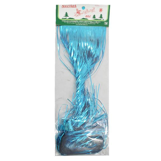 LLUVIA METALICA 70 CM NAVIDAD TURQUESA NAVIARBOL