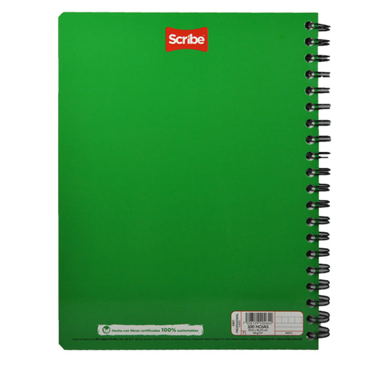 CUADERNO PROFESIONAL DOBLE ARGOLLA CLASICO 100 HJ MIXTO SCRIBE MNK