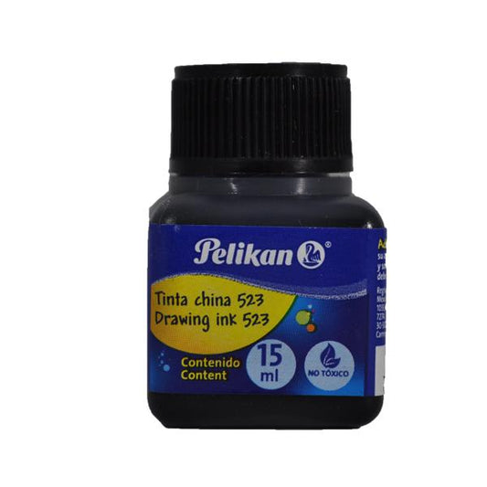 TINTA CHINA NEGRO 15 ML #523 PELIKAN
