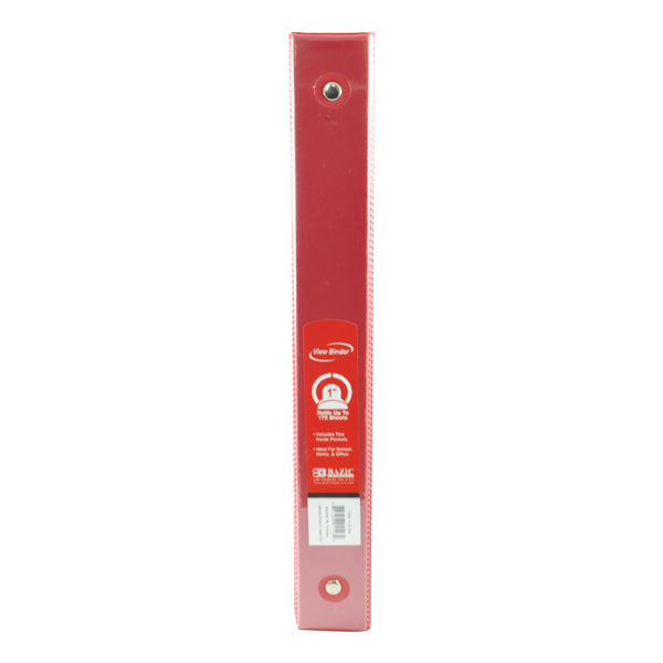 CARPETA 1 PULGADA C/MICA ROJA 4123 BAZIC MNK