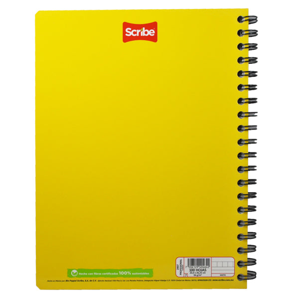 CUADERNO PROFESIONAL DOBLE ARGOLLA CLASICO 100 HJ MIXTO SCRIBE MNK