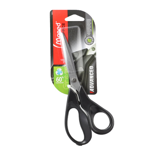 TIJERA OFICINA METALICO ADVANCED GREEN 18 CM MAPED
