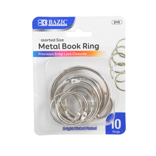 ARGOLLA METAL SURTIDO 10 PZ 215 BAZIC