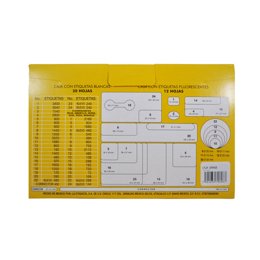 ETIQUETA CONTINUA #03 AZUL LESA