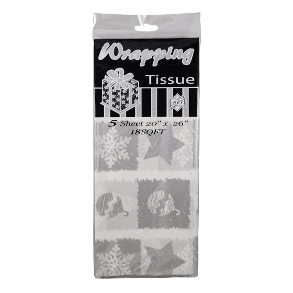 PAPEL CHINA DECORADO NAVIDAD 5 PZ TP3021 ABI