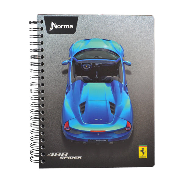 CUADERNO PROFESIONAL DOBLE ARGOLLA MULTIMATERIAS FERRARI 200 HJ RAYA NORMA MNK