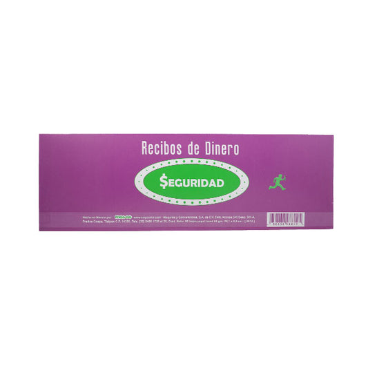 BLOCK RECIBO DINERO C/TALON 50 HJ 8612 MAYCO
