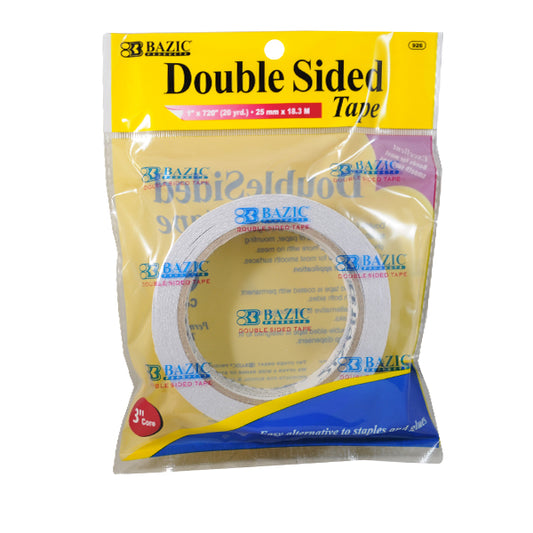 TAPE MOUNTING DOBLE CARA 25X18.3 MT BAZIC
