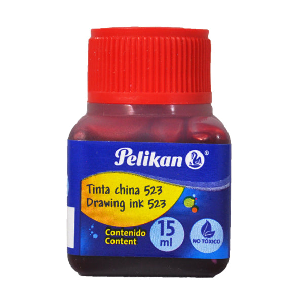 TINTA CHINA ROJO 15 ML #523 PELIKAN