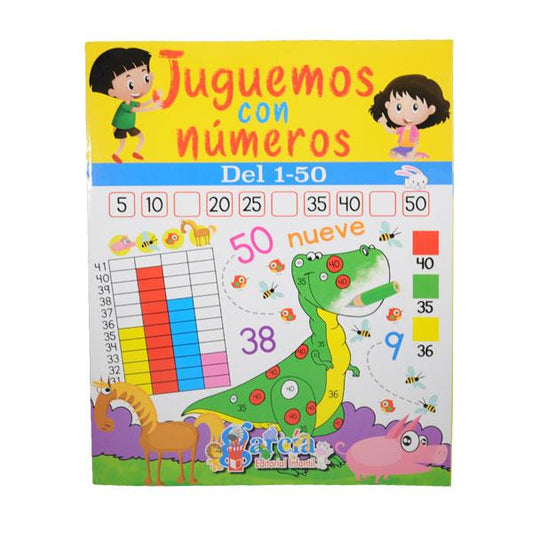 LIBRO JUGUEMOS CON NUMEROS 1 AL 50 1329 EDITORIAL GARCIA MNK