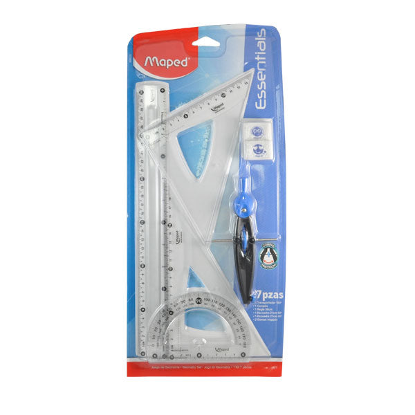 JUEGO GEOMETRIA C/COMPAS PRECISION 899232 MAPED MNK