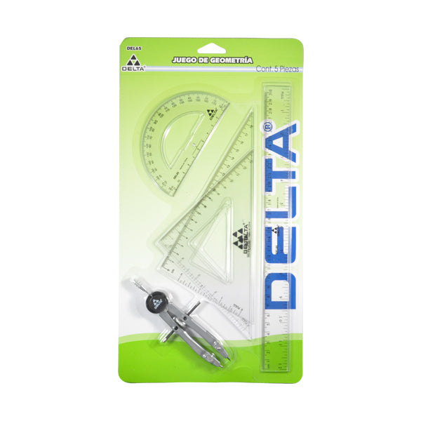JUEGO GEOMETRIA 5 PZ DEL65 GOBA BARRILITO MNK