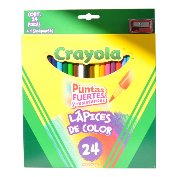 COLORES MADERA LARGOS 24 PZ 68-4024 CRAYOLA MNK