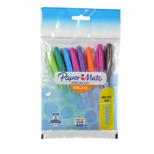 PLUMA KILOMETRICO COLORES FASHION 8 PZ NEWELL BEROL