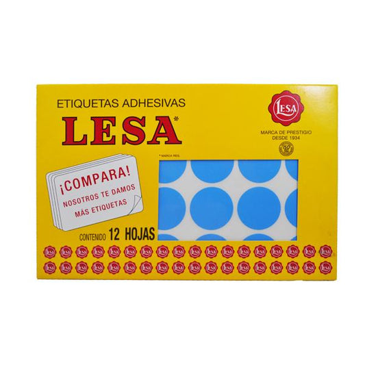 ETIQUETA NO CONTINUA #22 AZUL LESA