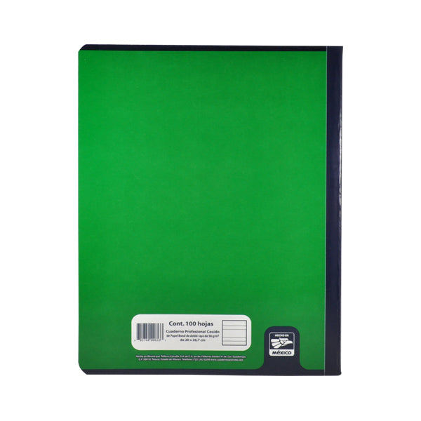 CUADERNO PROFESIONAL COSIDO 100 HJ DOBLE RAYA ESTRELLA MNK