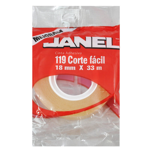 TAPE TRANSPARENTE 18X33 MT 119 JANEL