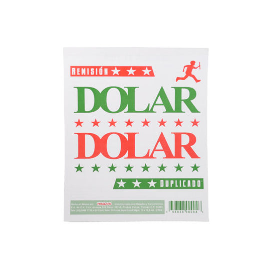 BLOCK REMISION DOLAR ESQUELA DUPLICADA 50 HJ RD4 MAYCO