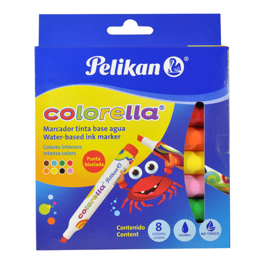 MARCADOR COLORELLA 8 PZ PELIKAN MNK