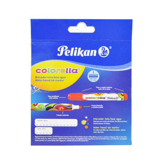 MARCADOR COLORELLA 8 PZ PELIKAN MNK