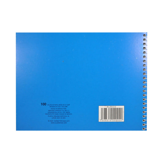 CUADERNO ITALIANO ESPIRAL COLIBRI 100 HJ BLANCO MAN 8A MNK