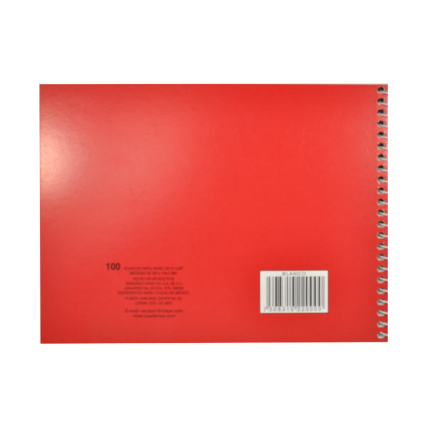 CUADERNO ITALIANO ESPIRAL COLIBRI 100 HJ BLANCO MAN 8A MNK