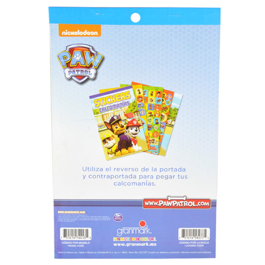 BLOCK CALCOMANIA PAW PATROL GRANMARK MNK
