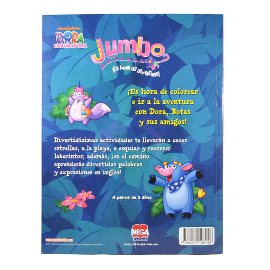 LIBRO ACTIVIDADES JUMBO DORA ES HORA DE DIVERTIRSE 6540 LAROUSSE MNK