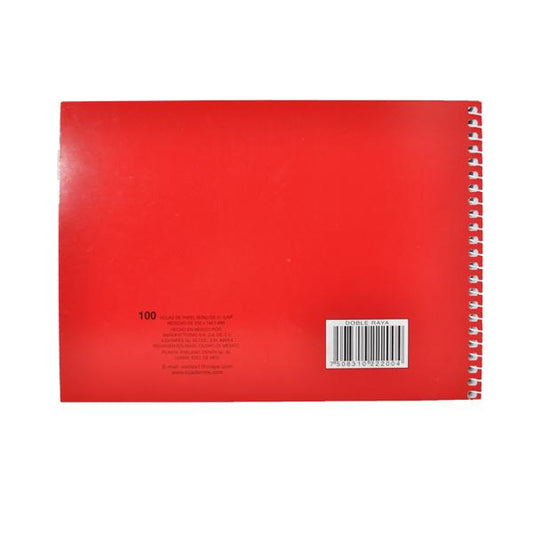 CUADERNO ITALIANO ESPIRAL COLIBRI 100 HJ DOBLE RAYA 2200 MAN 8A MNK