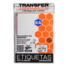 ETIQUETA BASICA CONTINUA # 04 BLANCA TRANSFER