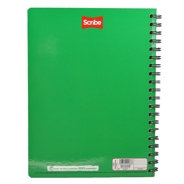 CUADERNO PROFESIONAL DOBLE ARGOLLA CLASICO 100 HJ PAUTADO SCRIBE MNK