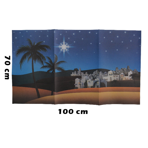FONDO PAISAJE NAVIDEÑO 70 X 100 NAVIDAD PADI