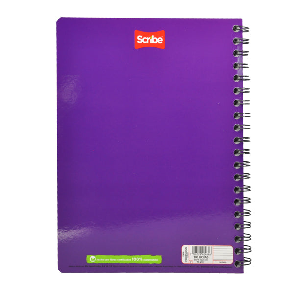 CUADERNO PROFESIONAL DOBLE ARGOLLA CLASICO 100 HJ PAUTADO SCRIBE MNK