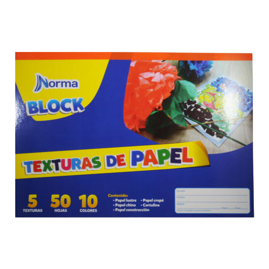 BLOCK PAPEL TEXTURAS NORMA
