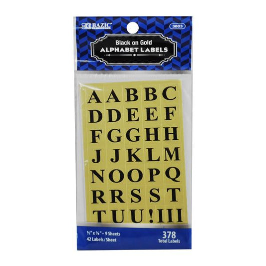 ALFABETO ADHESIVO 378 PZ 3803 BAZIC MNK