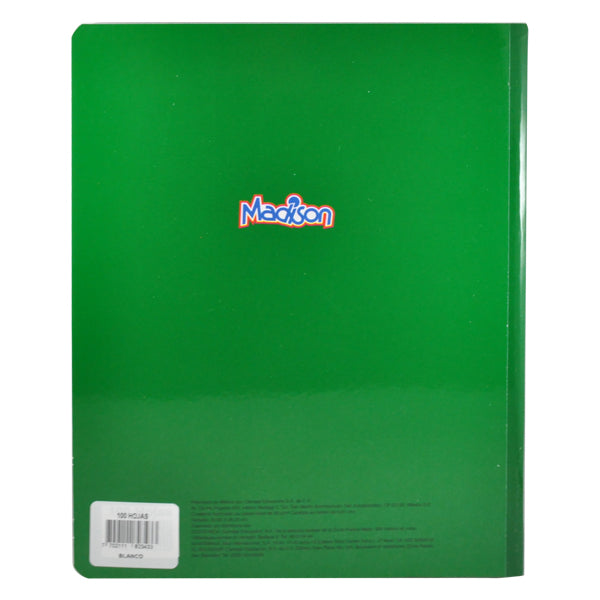 CUADERNO PROFESIONAL COSIDO MADISON 100 HJ BLANCO NORMA MNK