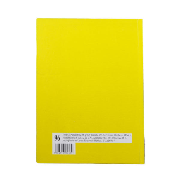 CUADERNO FRANCES PASTA DURA 96 HJ C7 6727 MAN 8A MNK