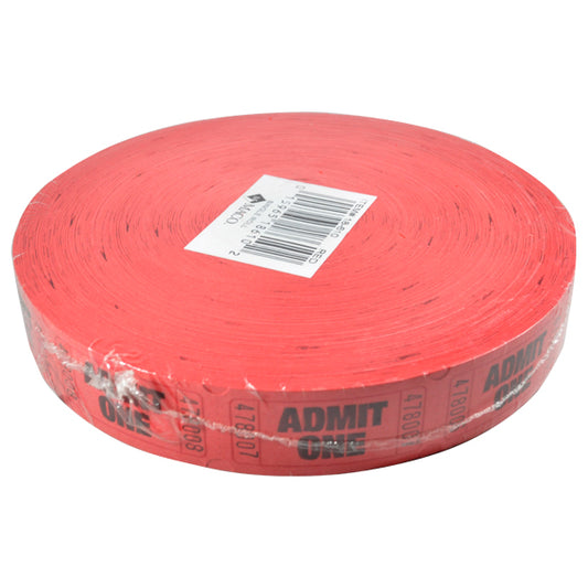 BOLETO SENCILLO ROLLO ROJO 2000 PZ WT ROGERS