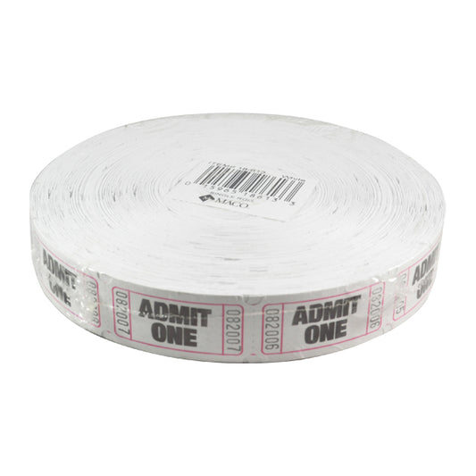 BOLETO SENCILLO ROLLO BLANCO 2000 PZ WT ROGERS